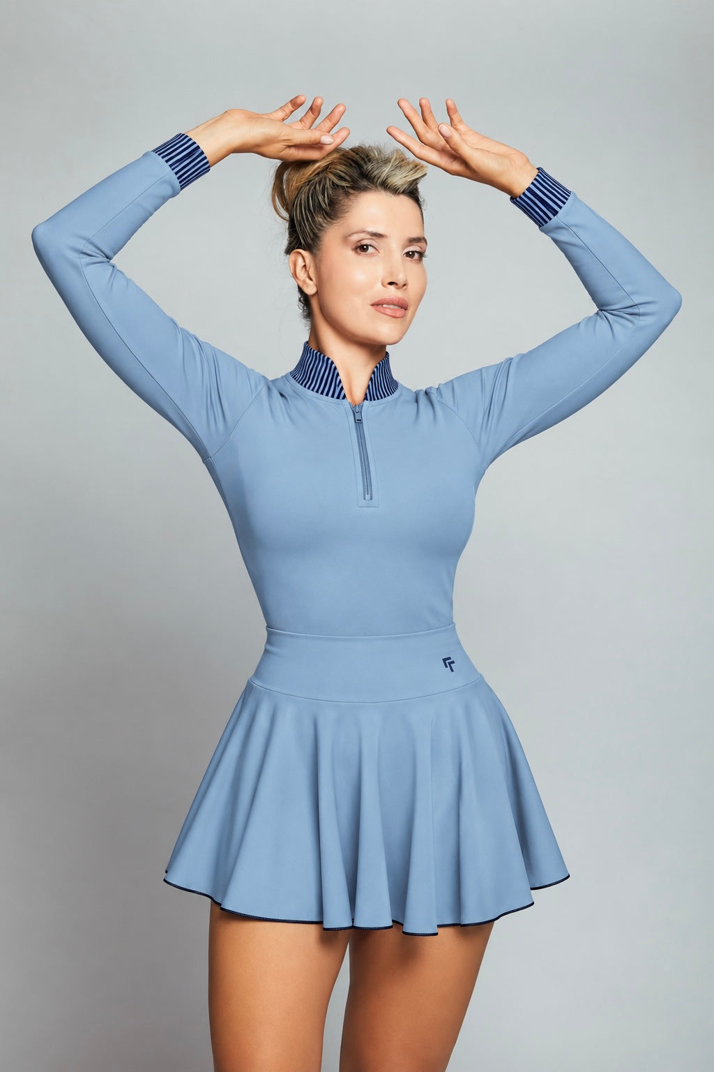 ICE BLOOM - -BodySuit & Athletic Skort