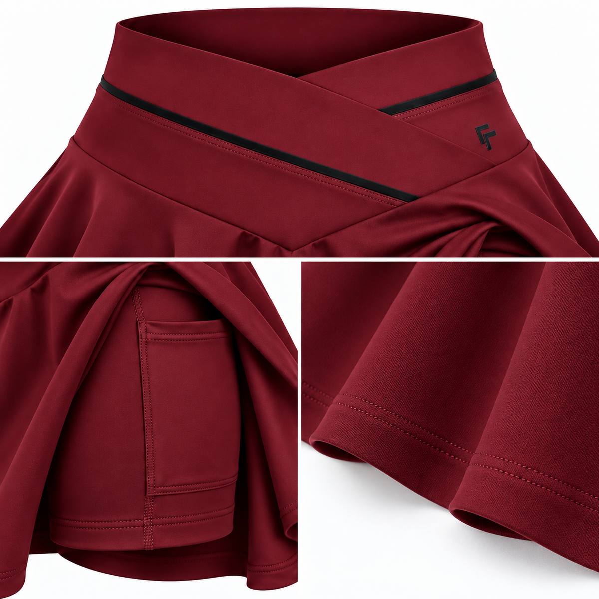MERLOT- BodySuit & Athletic Skort