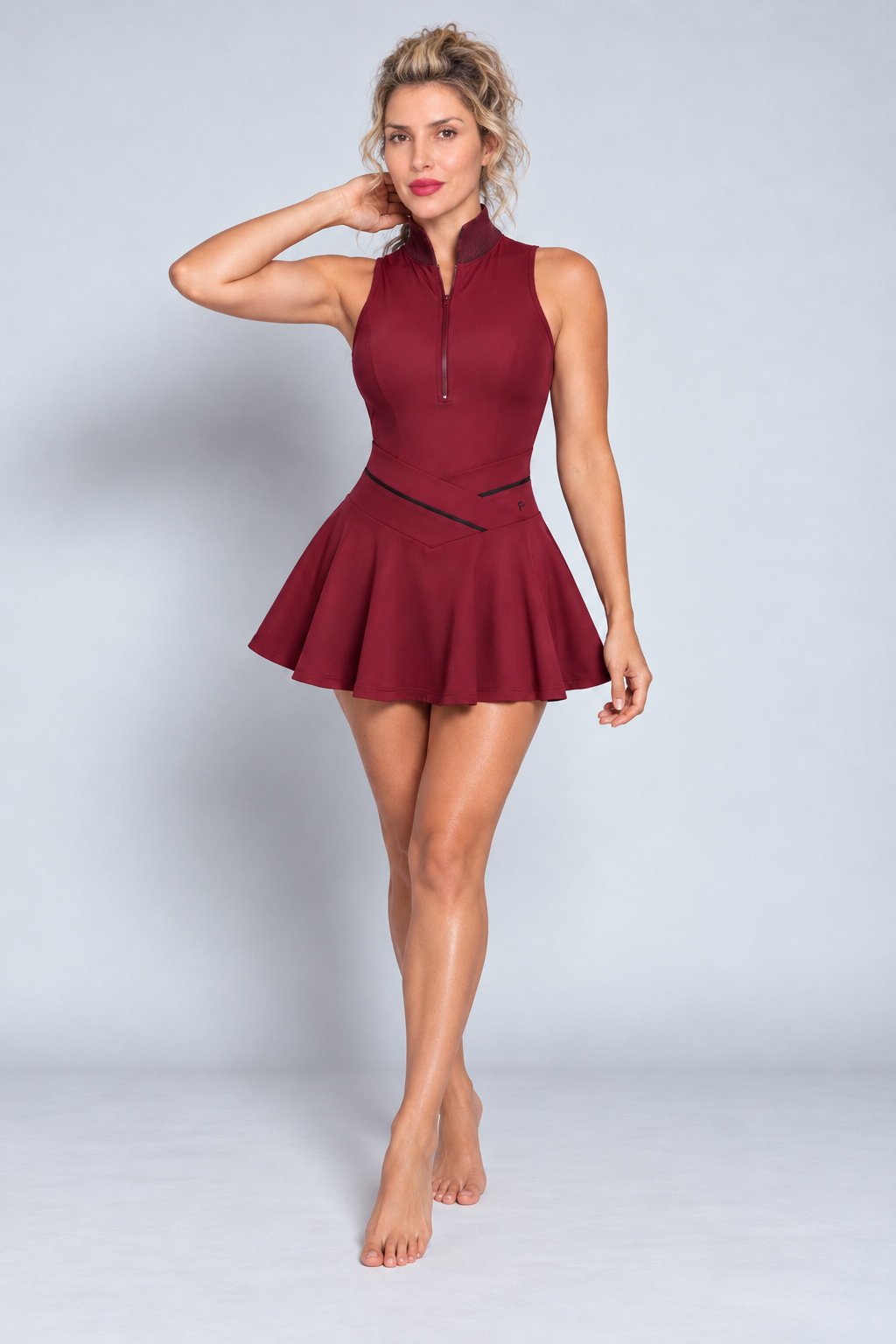MERLOT- BodySuit & Athletic Skort