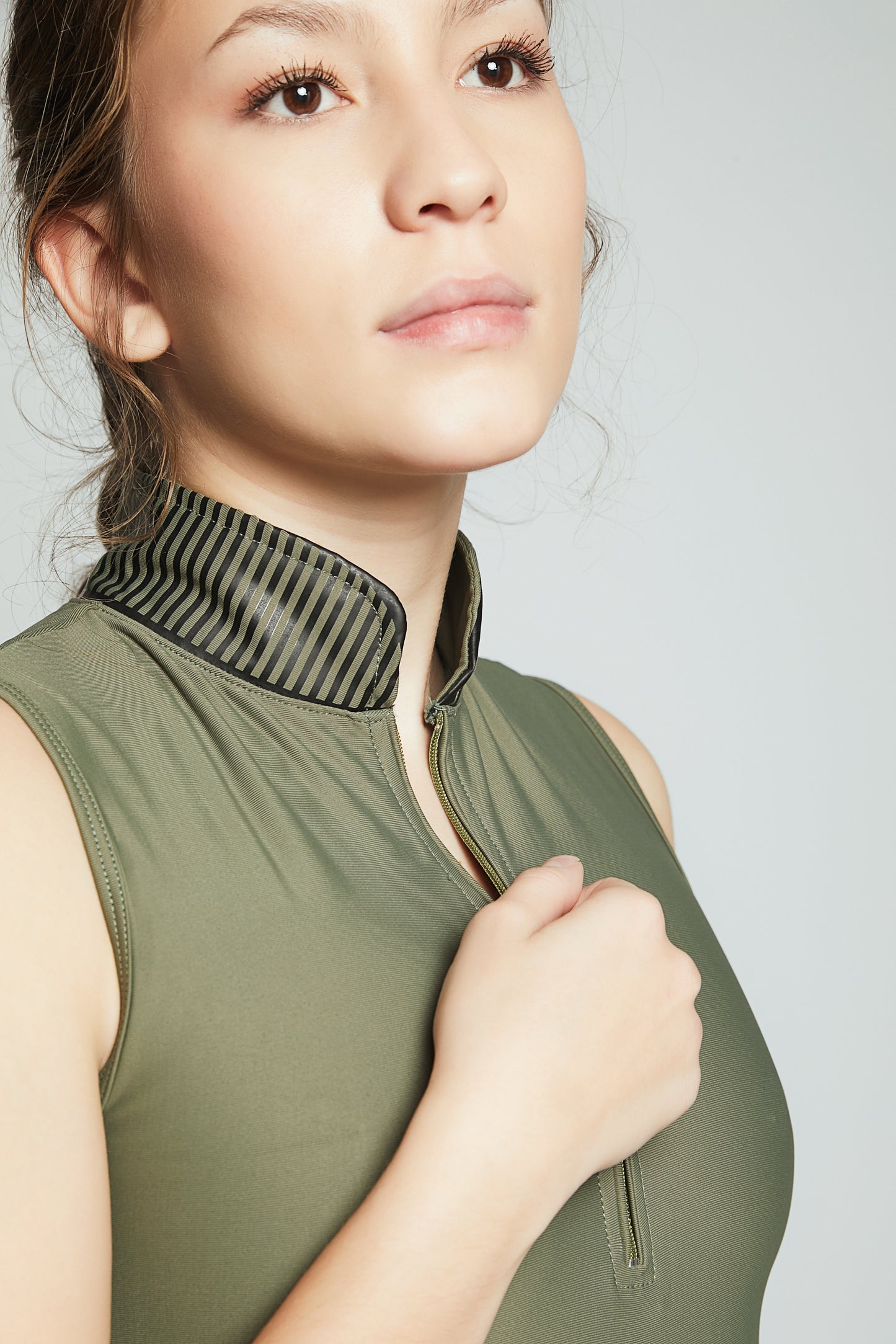 OLIVE VELVET - Bodysuit & Leggings